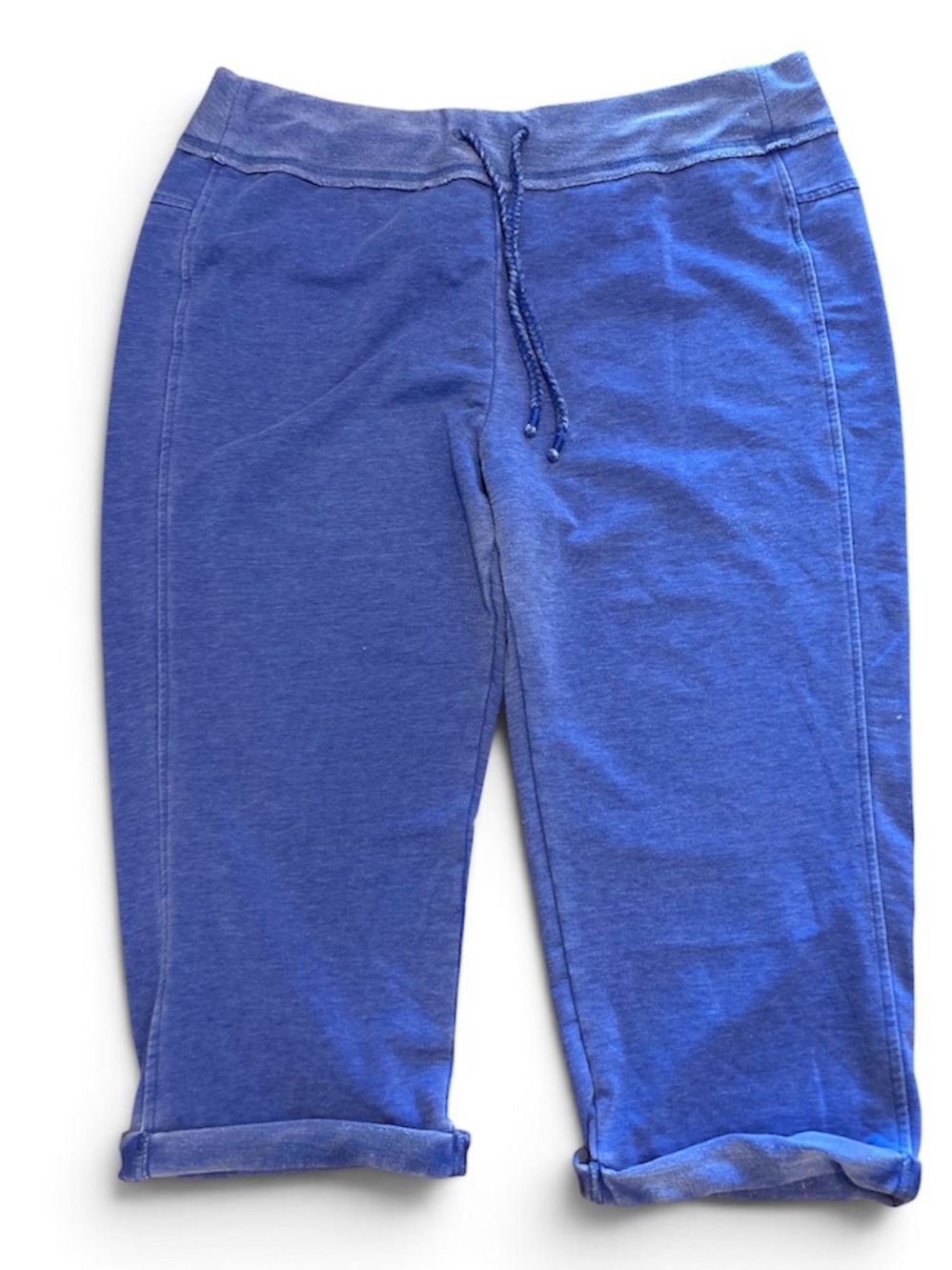 GreenTea Purplish Capri Joggers with Drawstring